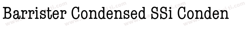 Barrister Condensed SSi Condensed字体转换